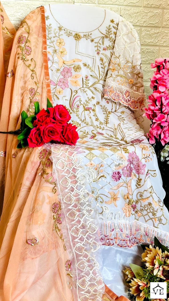 Dinsaa Rangoon Nx Heavy Fox Georgeete Wholesale Pakistani Salwar Suit Catalog — Wholesale Salwar Suits, MPA wholesale from Surat - Gallery Image 9