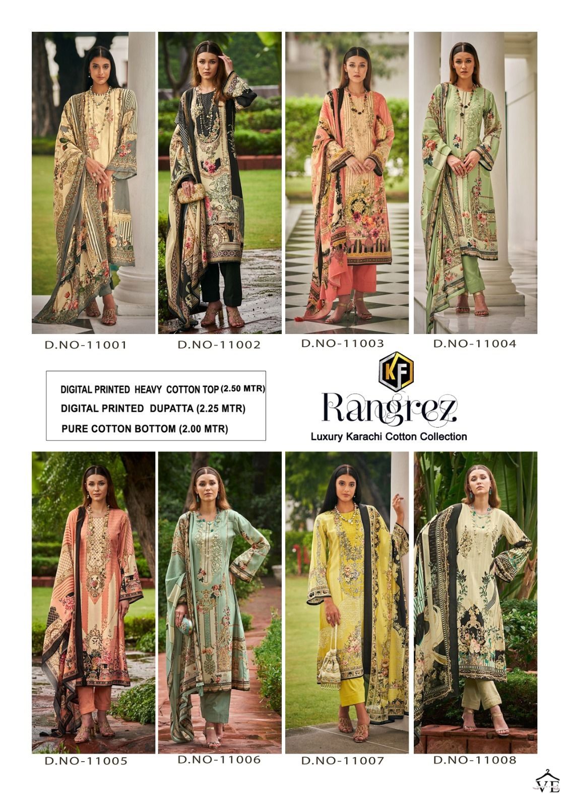 Keval Fab Rangrez Vol 1 Cotton Wholesale Pakistani Salwar Suit Catalog — Wholesale Salwar Suits, MPA wholesale from Surat — view 9