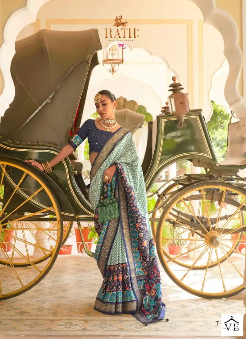 Rath Rani Sahiba Smoothy Patola Silk Wholesale Saree Catalog — Wholesale Sarees, MPA wholesale from Surat - Gallery Image 2