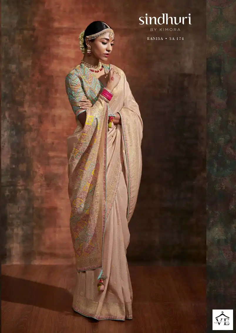 Kimora Ranisa Dola Crepe Silk Wholesale Designer Saree Catalog — Wholesale Sarees, MPA wholesale from Surat - Gallery Image 2