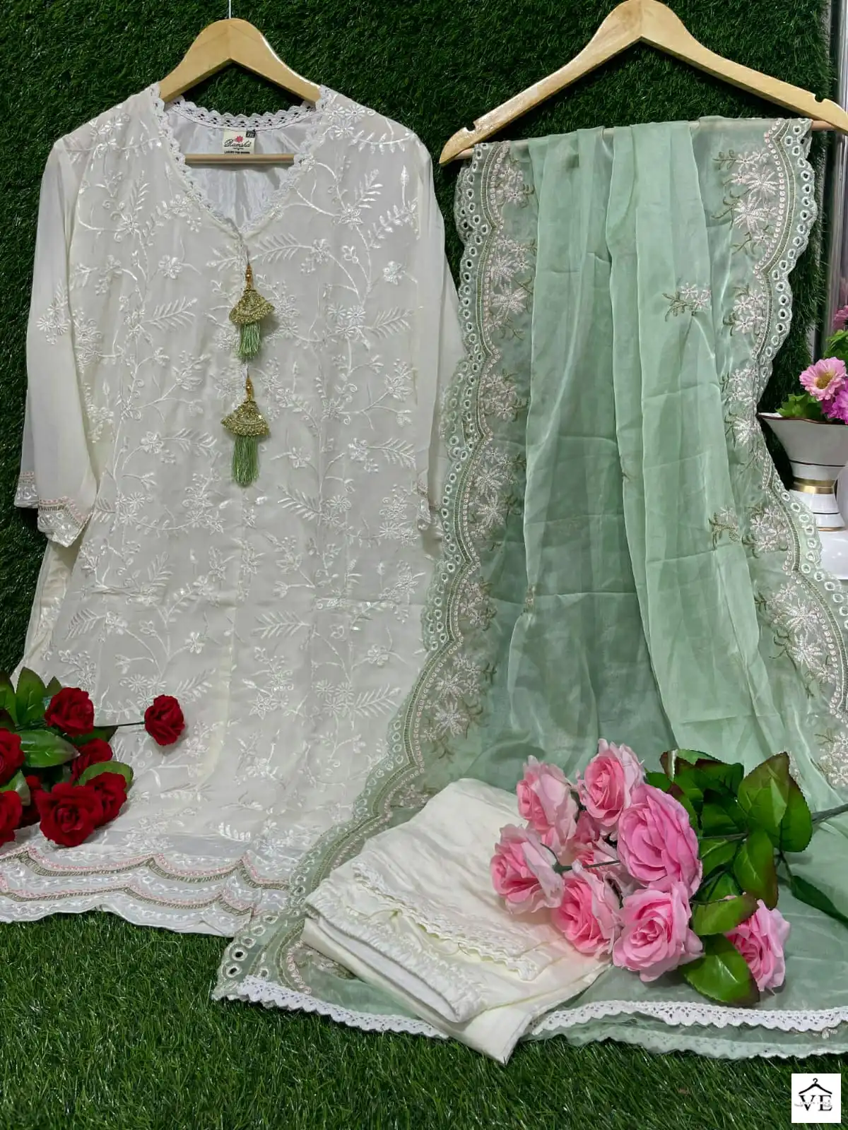 Ramsha R-1035 Georgette Wholesale Readymade Designer Suit — Wholesale Salwar Suits, MPA wholesale from Surat - Gallery Image 2