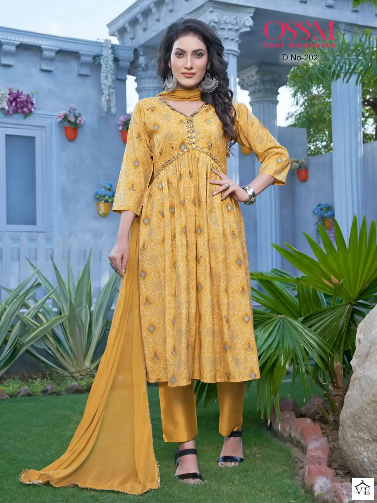Ossm Resham Vol 2 Premium Chanderi Wholesale Readymade Suits Catalog — Wholesale Salwar Suits, MPA wholesale from Surat - Gallery Image 3
