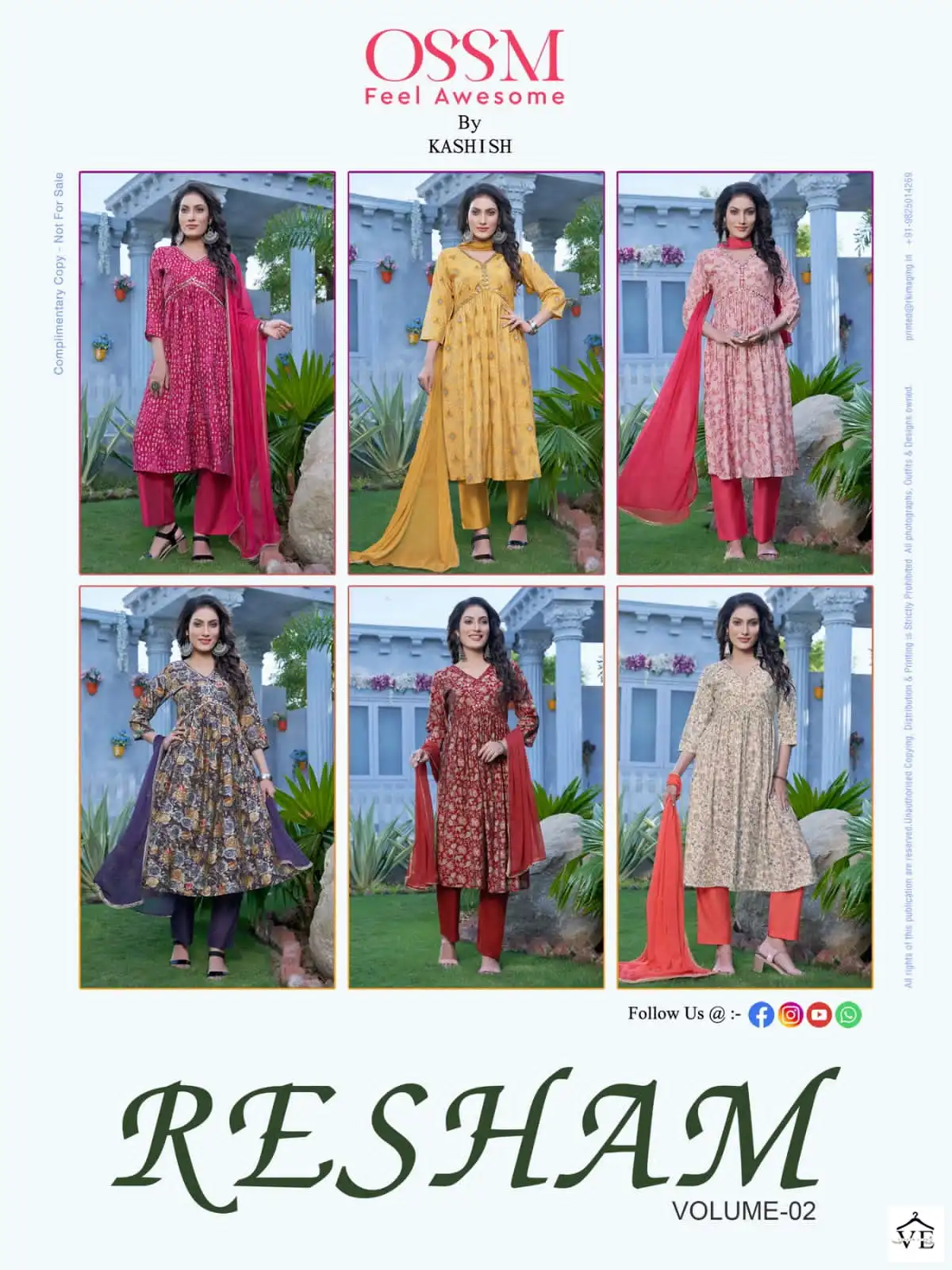 Ossm Resham Vol 2 Premium Chanderi Wholesale Readymade Suits Catalog — Wholesale Salwar Suits, MPA wholesale from Surat — view 7