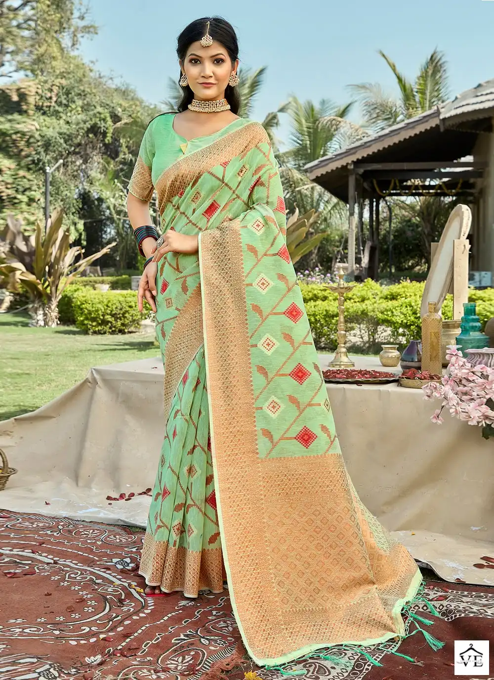 Sangam Roop Milan Cotton Wholesale Saree Catalog — Wholesale Sarees, MPA wholesale from Surat - Gallery Image 5
