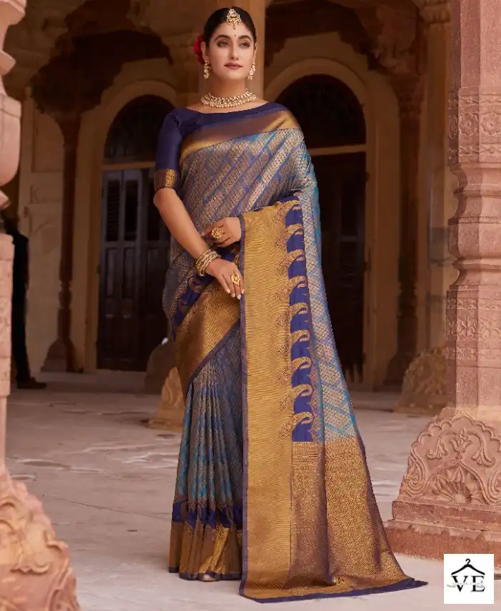 Vardan Ethnic Royal Vol 1 Silk Wholesale Saree Catalog — Wholesale Sarees, MPA wholesale from Surat — view 1
