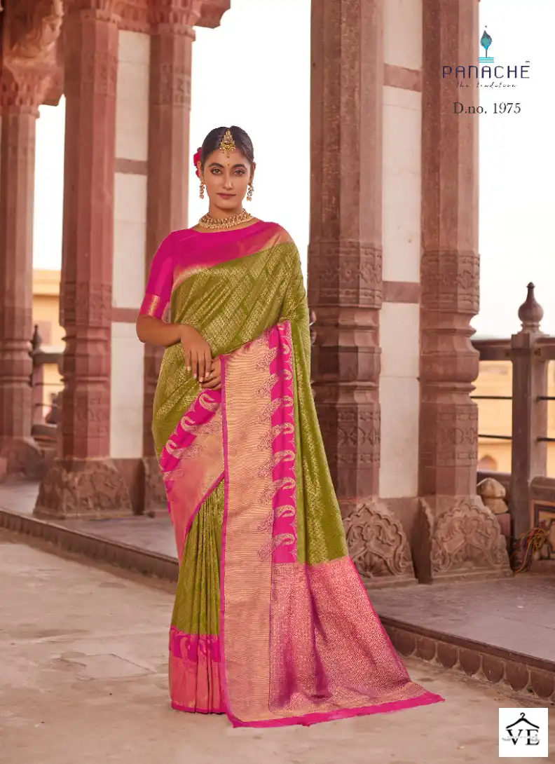 Vardan Ethnic Royal Vol 1 Silk Wholesale Saree Catalog — Wholesale Sarees, MPA wholesale from Surat - Gallery Image 7