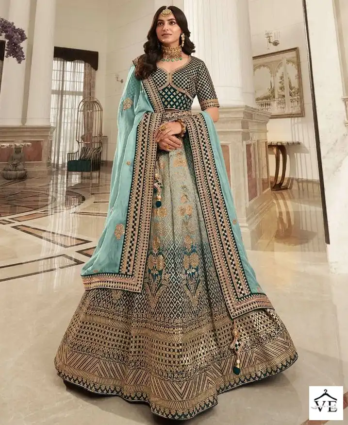 Royal Vol 31 Dyed Silk & Viscose Wholesale Bridal Lehenga Catalog — Wholesale Lehenga, MPA wholesale from Surat — view 1