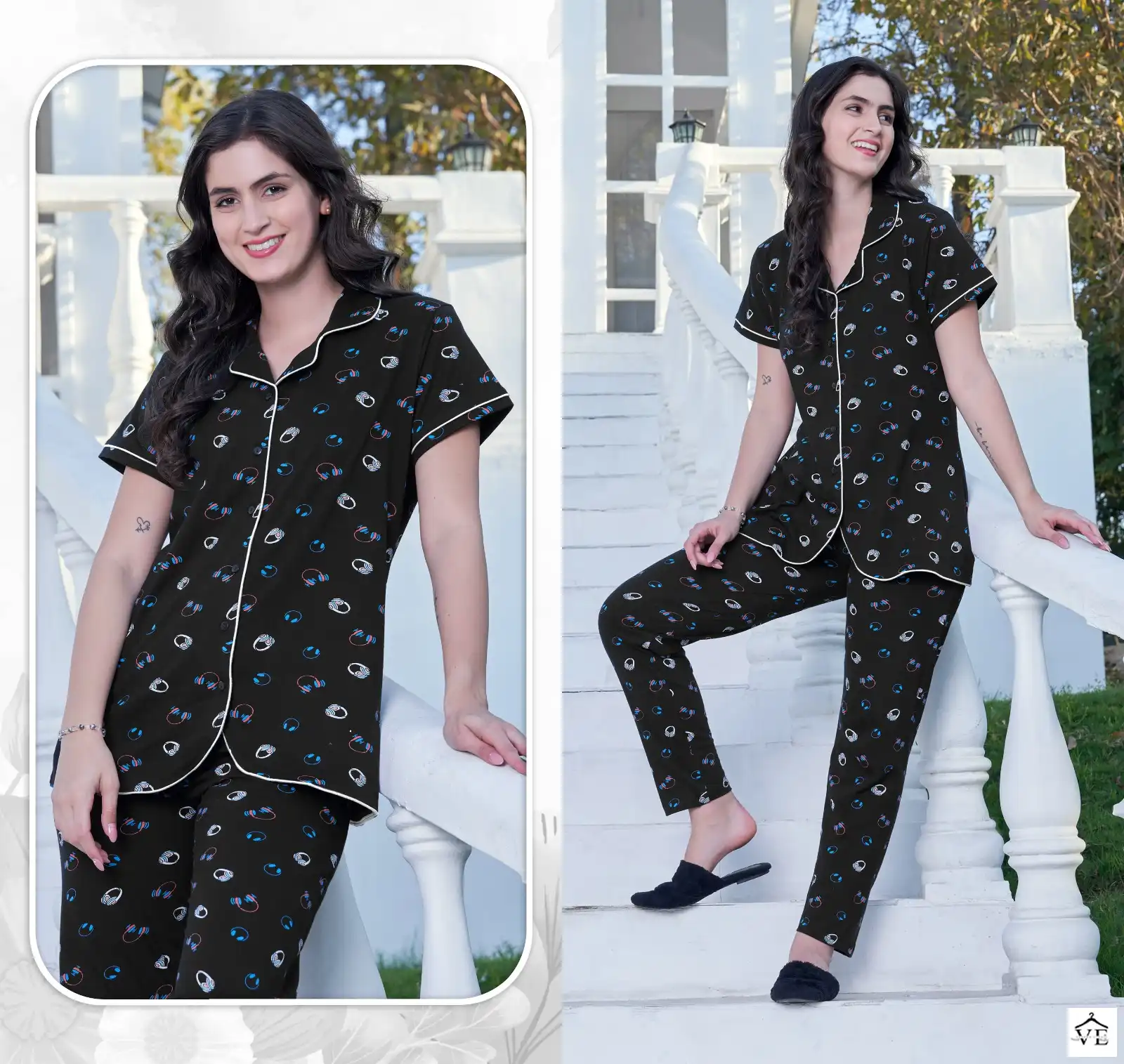 Vardan Ethnic Royalty Vol 7 Pure Printed Sinker Wholesale Nightwear Catalog — Wholesale, MPA wholesale from Surat — view 6