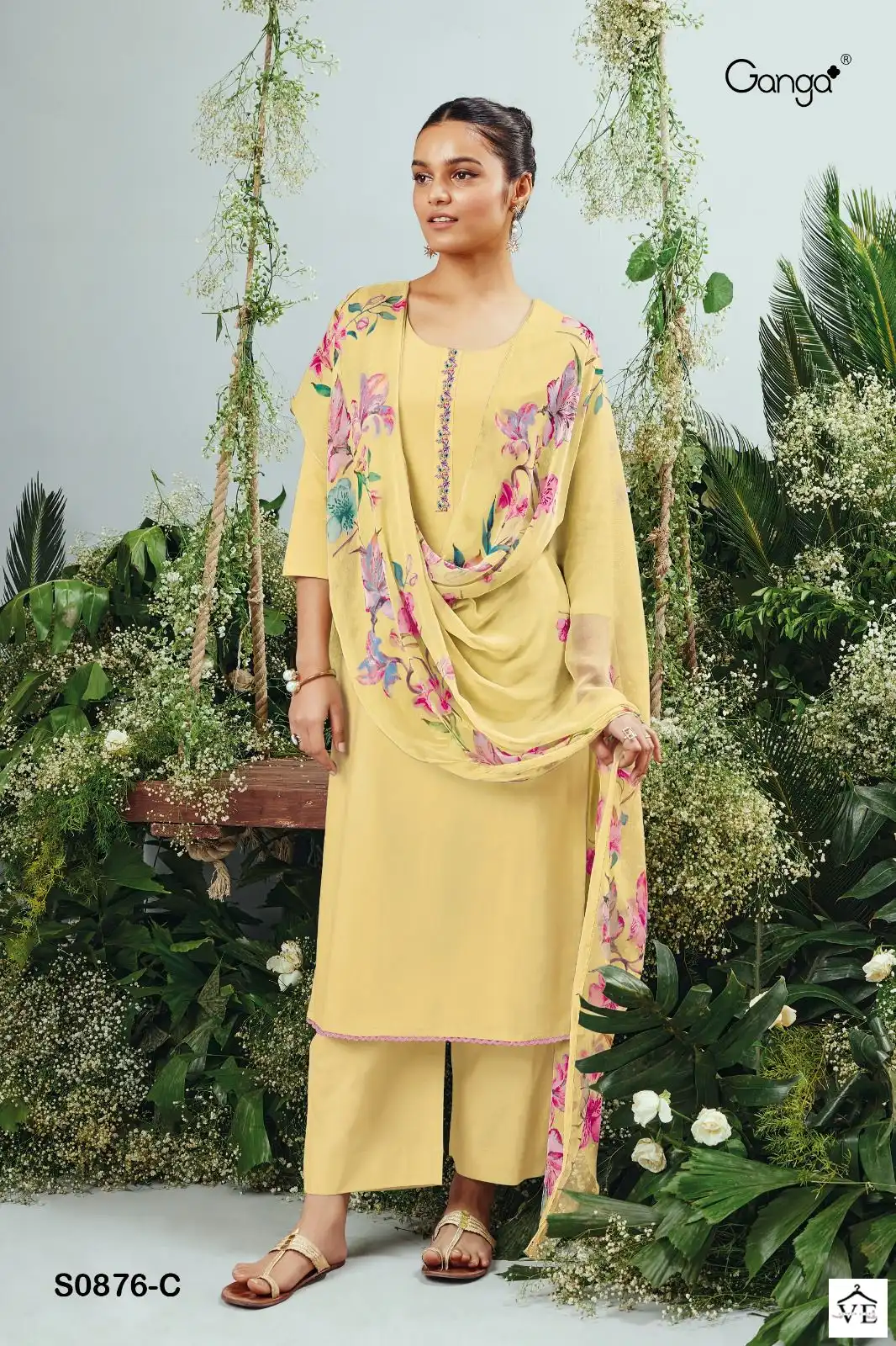 Ganga Ruha 876 Premium Cotton Wholesale Salwar Suit Catalog — Wholesale Salwar Suits, MPA wholesale from Surat - Gallery Image 4