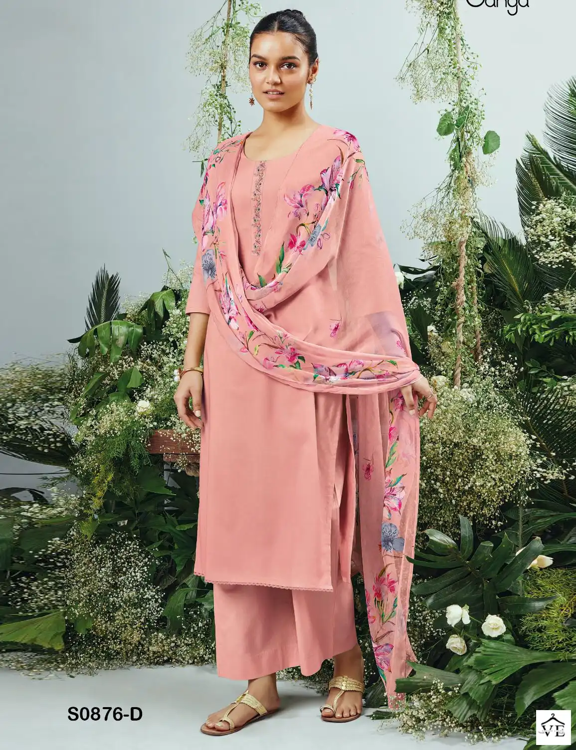 Ganga Ruha 876 Premium Cotton Wholesale Salwar Suit Catalog — Wholesale Salwar Suits, MPA wholesale from Surat — view 1