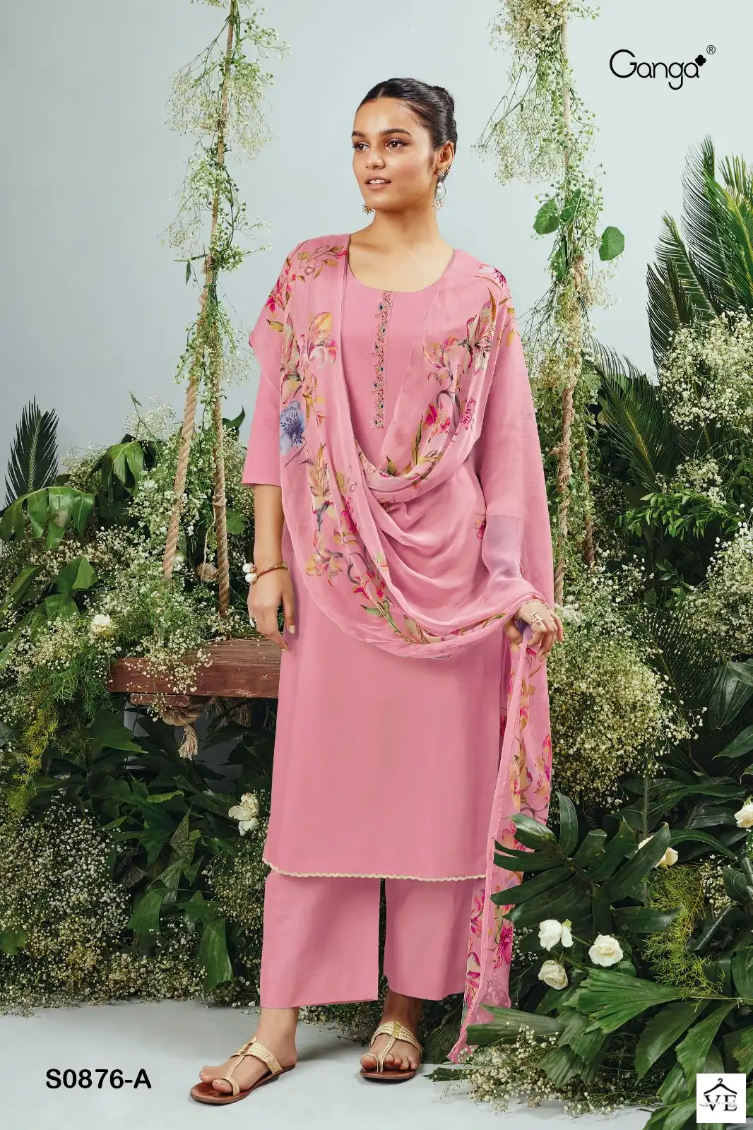 Ganga Ruha 876 Premium Cotton Wholesale Salwar Suit Catalog — Wholesale Salwar Suits, MPA wholesale from Surat - Gallery Image 3