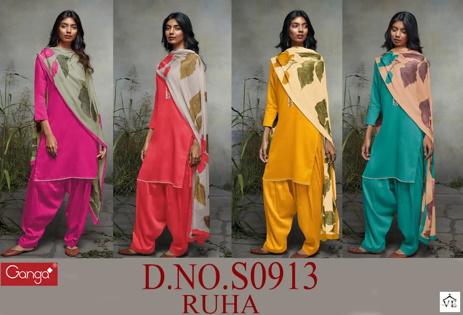 Ganga Ruha 913 Premium Cotton Wholesale Salwar Suit Catalog (Copy) — Wholesale Salwar Suits, MPA wholesale from Surat — view 5