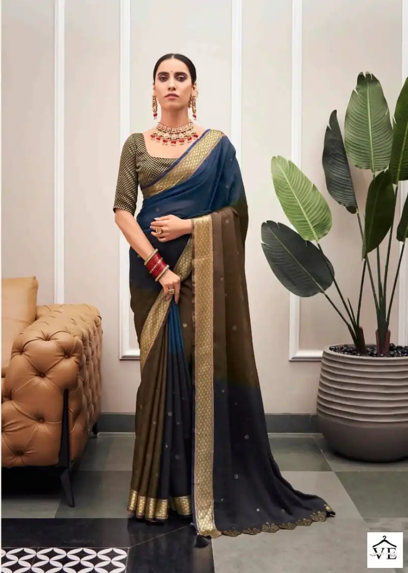 Right Women Ruprtana Crystal Silk Wholesale Saree Catalog — Wholesale Sarees, MPA wholesale from Surat - Gallery Image 4