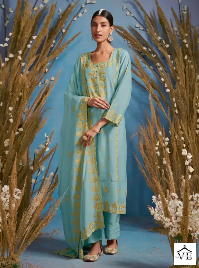 Kimora Rutbaa Slub Cotton Wholesale Salwar Suit Catalog — Wholesale Salwar Suits, MPA wholesale from Surat - Gallery Image 8