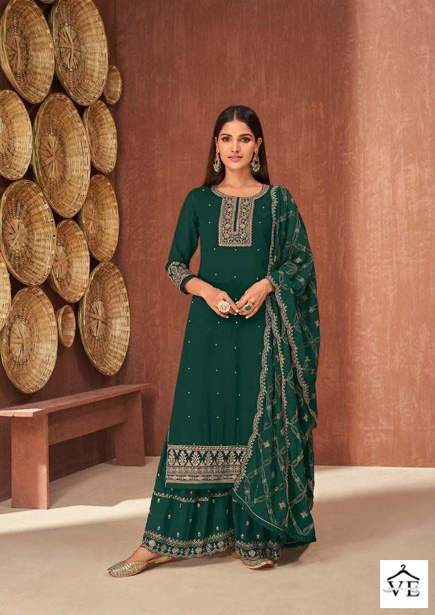 Zubeda Ruzan Georgette Wholesale Designer Salwar Suit Catalog — Wholesale Salwar Suits, MPA wholesale from Surat - Gallery Image 3