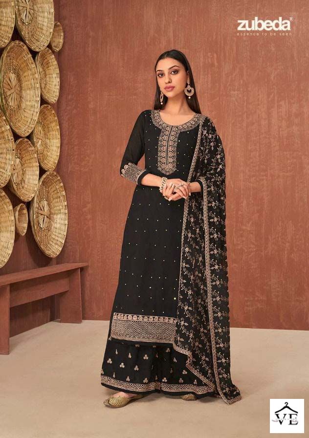 Zubeda Ruzan Georgette Wholesale Designer Salwar Suit Catalog — Wholesale Salwar Suits, MPA wholesale from Surat - Gallery Image 4