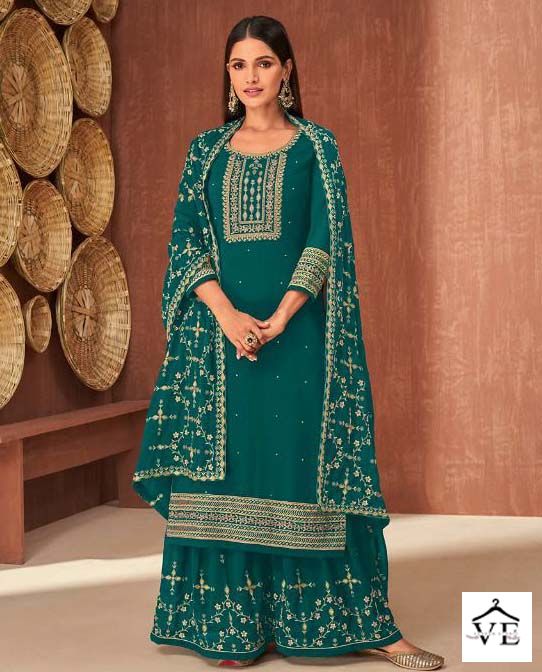 Zubeda Ruzan Georgette Wholesale Designer Salwar Suit Catalog — Wholesale Salwar Suits, MPA wholesale from Surat — view 1