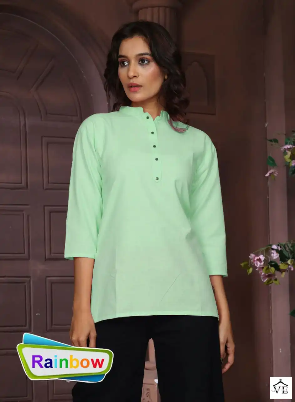 Vardan Ethnic Rainbow Cotton Wholesale Kurti Catalog — Wholesale Kurtis, MPA wholesale from Surat - Gallery Image 2