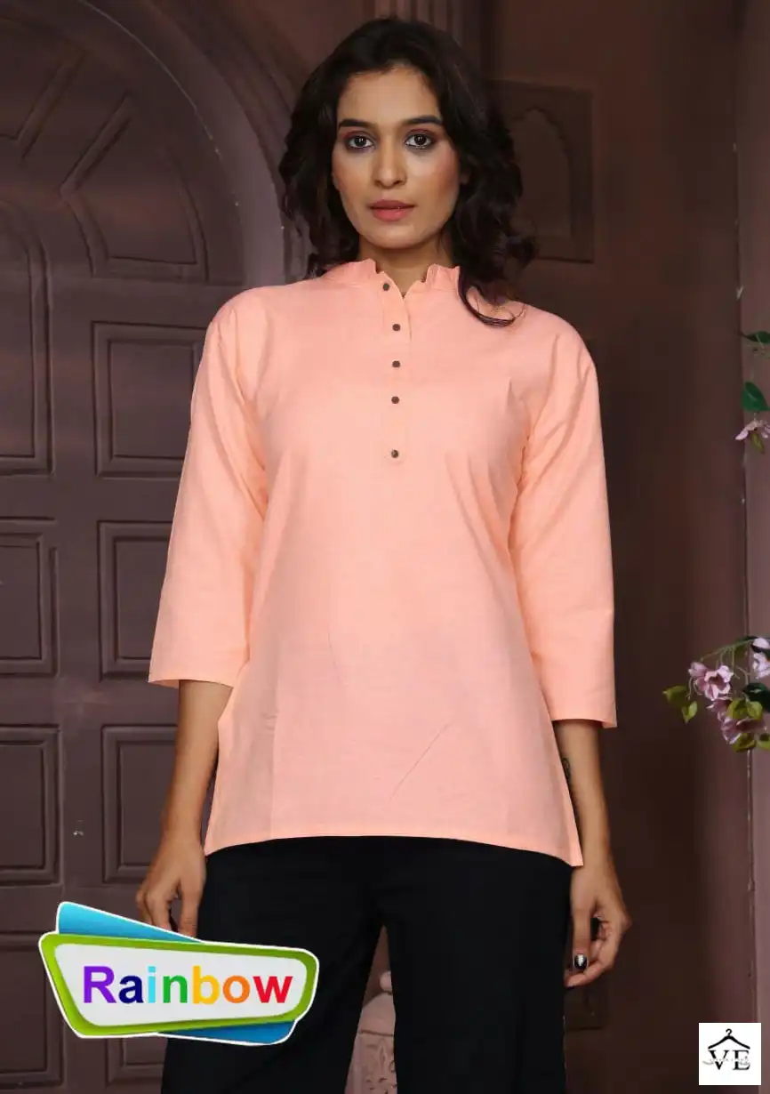 Vardan Ethnic Rainbow Cotton Wholesale Kurti Catalog — Wholesale Kurtis, MPA wholesale from Surat — view 1