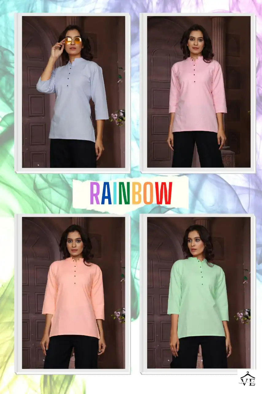 Vardan Ethnic Rainbow Cotton Wholesale Kurti Catalog — Wholesale Kurtis, MPA wholesale from Surat — view 5
