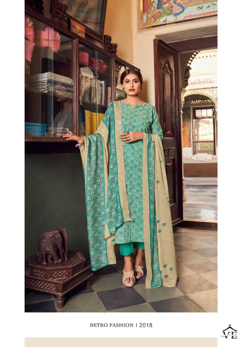Levisha Rajvadi Vol-2 Cotton Wholesale Salwar Suit Catalog — Wholesale Salwar Suits, Levisha wholesale from Surat - Gallery Image 2