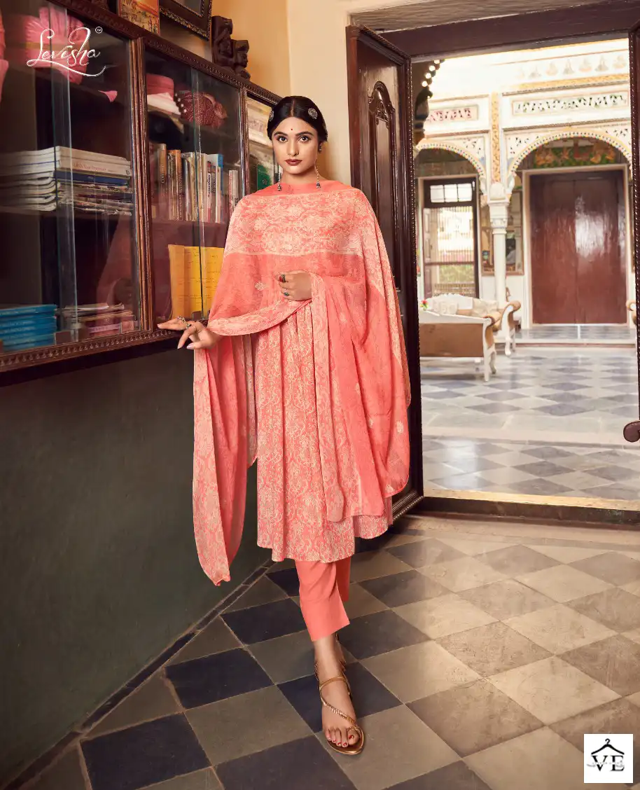 Levisha Rajvadi Vol-2 Cotton Wholesale Salwar Suit Catalog — Wholesale Salwar Suits, Levisha wholesale from Surat - Gallery Image 3