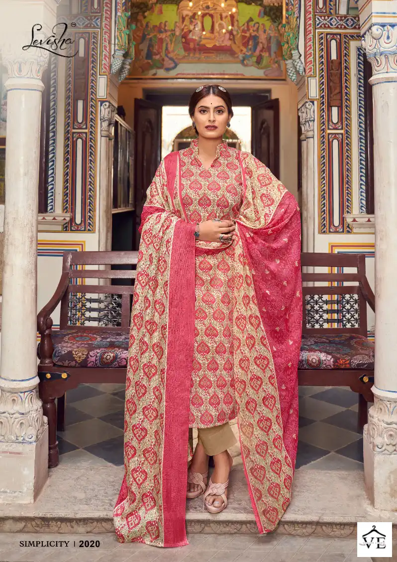 Levisha Rajvadi Vol-2 Cotton Wholesale Salwar Suit Catalog — Wholesale Salwar Suits, Levisha wholesale from Surat - Gallery Image 4