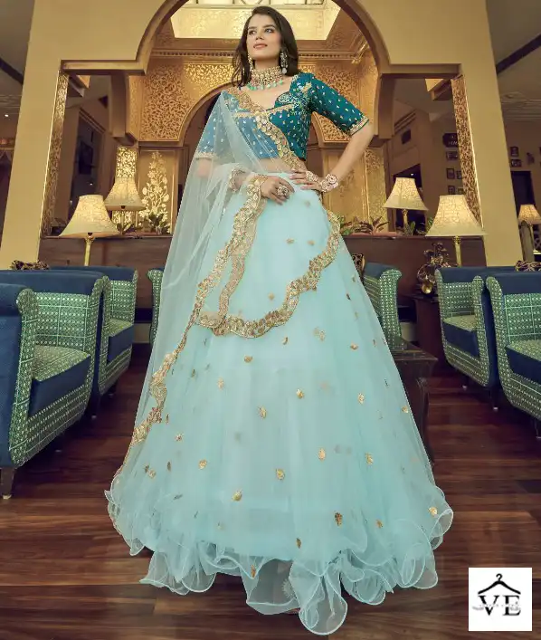 Aahvan Rajwada Heavy Nylon Net Wholesale Lehenga Choli Catalog — Wholesale Lehenga, MPA wholesale from Surat — view 1