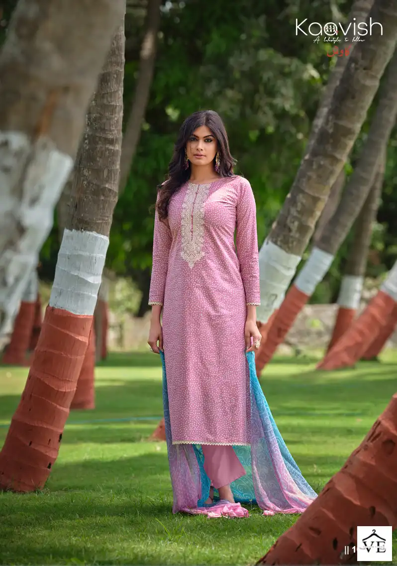 Kaavish Rang Bandhej Pure Lawn Cotton Wholesale Salwar Suit Catalog - Image 4