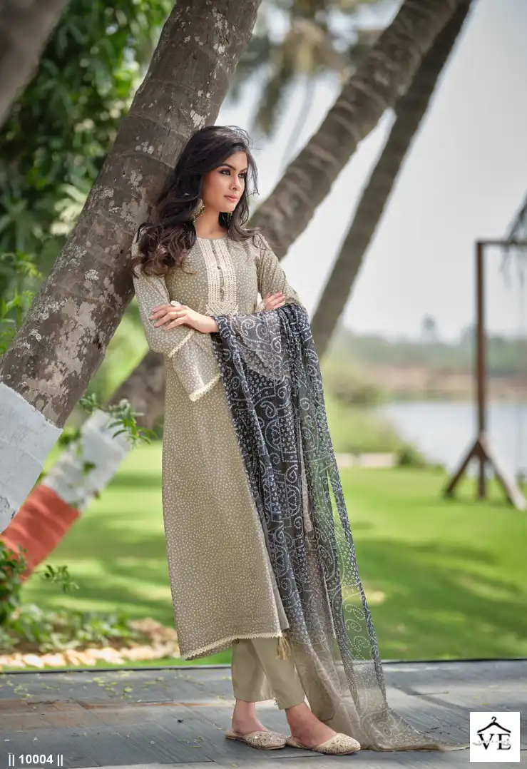 Kaavish Rang Bandhej Pure Lawn Cotton Wholesale Salwar Suit Catalog - Image 2