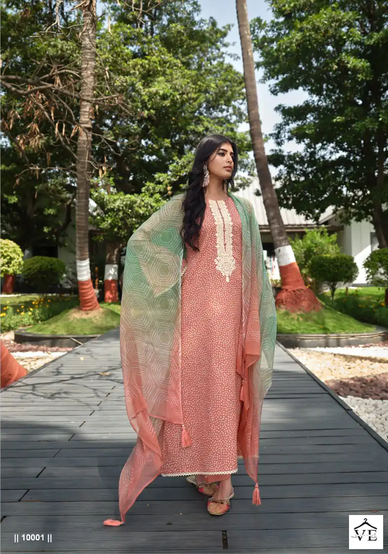 Kaavish Rang Bandhej Pure Lawn Cotton Wholesale Salwar Suit Catalog - Image 3
