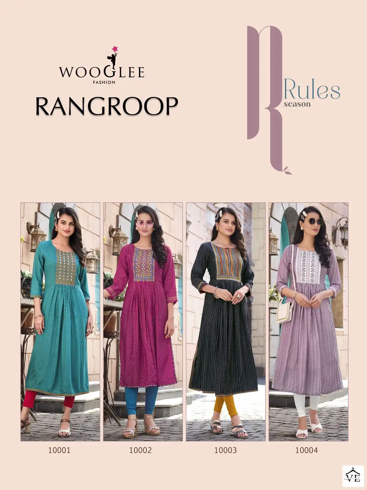Wooglee Rangroop Rayon Wholesale Nyra Cut Kurti Catalog — Wholesale Kurtis, MPA wholesale from Surat — view 5