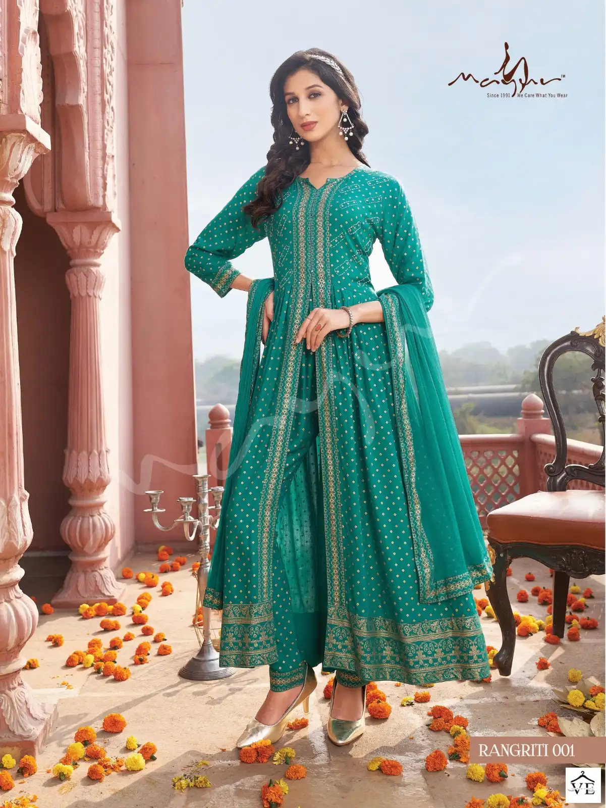 Mayur Rangriti Premium Rayon Wholesale Readymade Suit Catalog — Wholesale Salwar Suits, Mayur Dress wholesale from Surat - Gallery Image 3