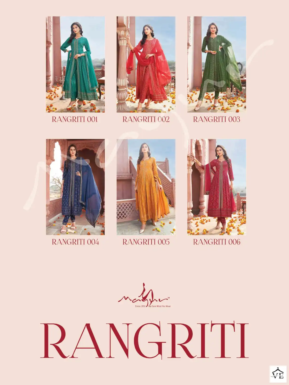 Mayur Rangriti Premium Rayon Wholesale Readymade Suit Catalog — Wholesale Salwar Suits, Mayur Dress wholesale from Surat — view 5