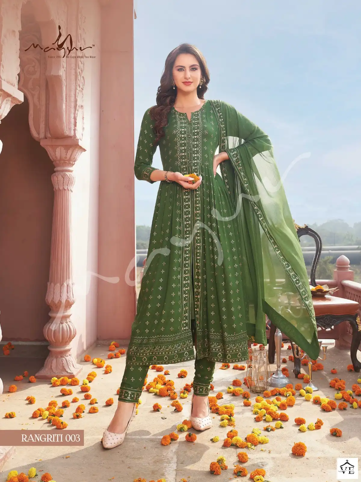 Mayur Rangriti Premium Rayon Wholesale Readymade Suit Catalog — Wholesale Salwar Suits, Mayur Dress wholesale from Surat - Gallery Image 2
