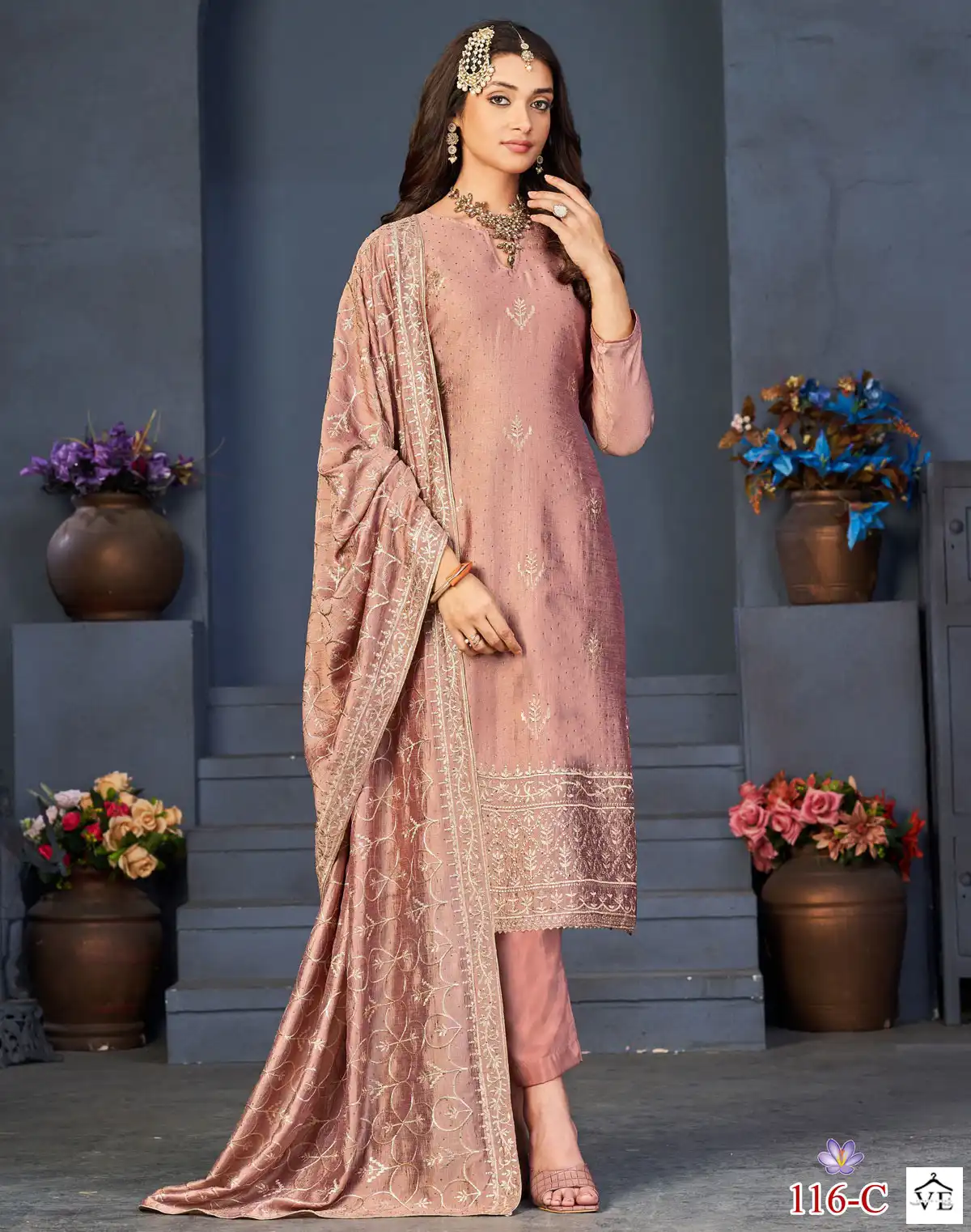 Alfaaz Riona Dola Wholesale Semi Stitched Suits Catalog — Wholesale Salwar Suits, MPA wholesale from Surat — view 1