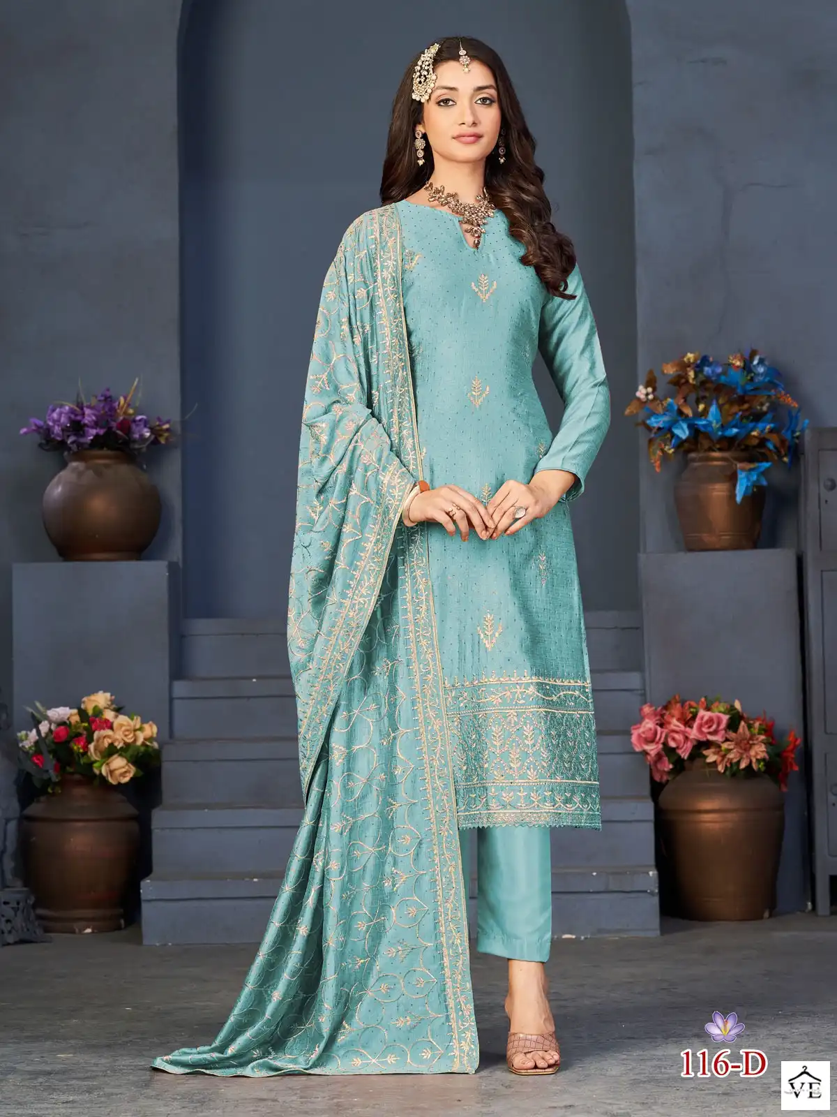 Alfaaz Riona Dola Wholesale Semi Stitched Suits Catalog — Wholesale Salwar Suits, MPA wholesale from Surat - Gallery Image 3