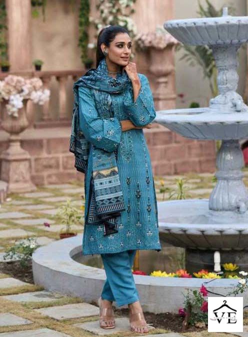 Shree Fabs Riwayat Vol 1 Pure Lawn Cotton Wholesale Pakistani Salwar Suit Catalog — Wholesale Salwar Suits, MPA wholesale from Surat - Gallery Image 3