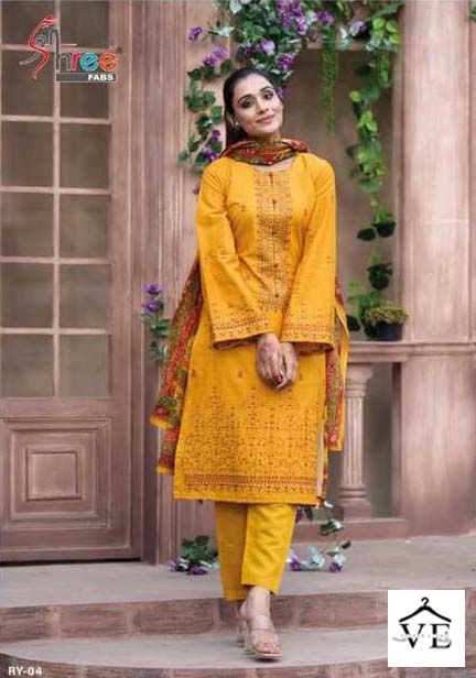 Shree Fabs Riwayat Vol 1 Pure Lawn Cotton Wholesale Pakistani Salwar Suit Catalog — Wholesale Salwar Suits, MPA wholesale from Surat - Gallery Image 5