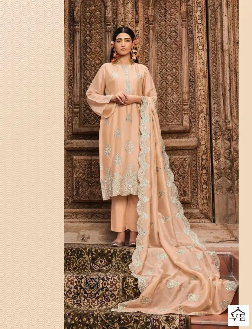 Kimora Ruhani Pure Silk Organza Wholesale Salwar Suit Catalog — Wholesale Salwar Suits, MPA wholesale from Surat - Gallery Image 3