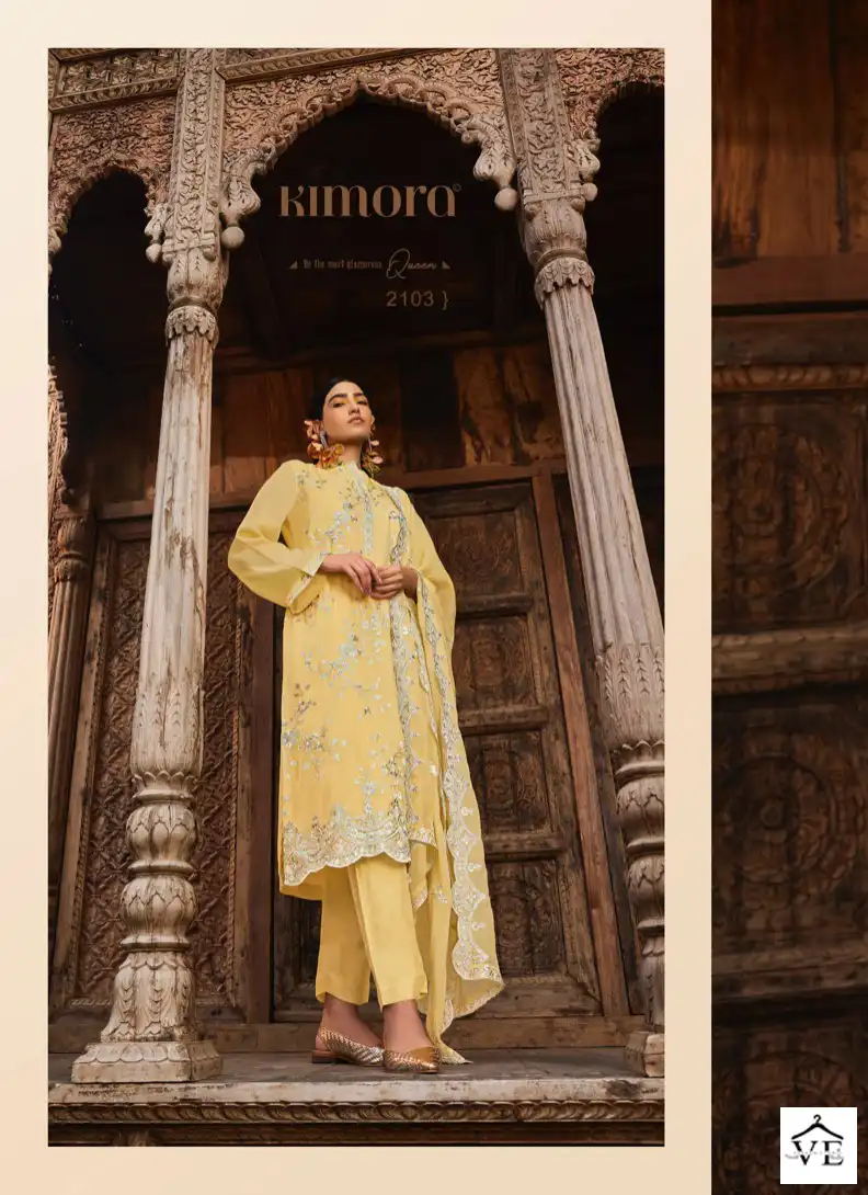 Kimora Ruhani Pure Silk Organza Wholesale Salwar Suit Catalog — Wholesale Salwar Suits, MPA wholesale from Surat - Gallery Image 5