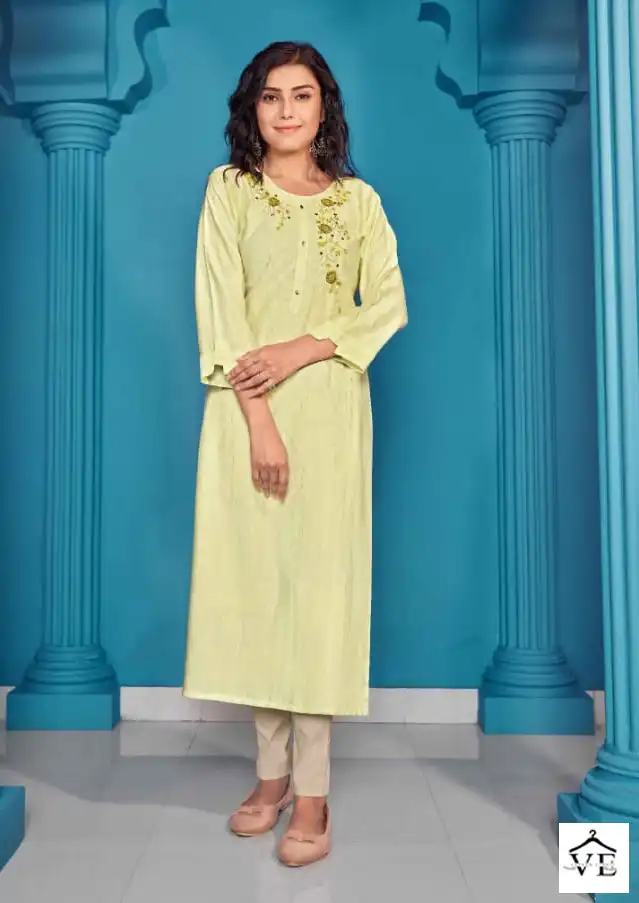 Kalaroop Ryder Fancy Rayon Wholesale Kurti Catalog — Wholesale Kurtis, MPA wholesale from Surat - Gallery Image 3