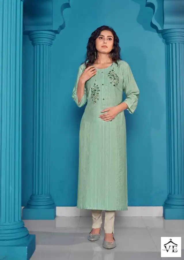 Kalaroop Ryder Fancy Rayon Wholesale Kurti Catalog — Wholesale Kurtis, MPA wholesale from Surat - Gallery Image 4