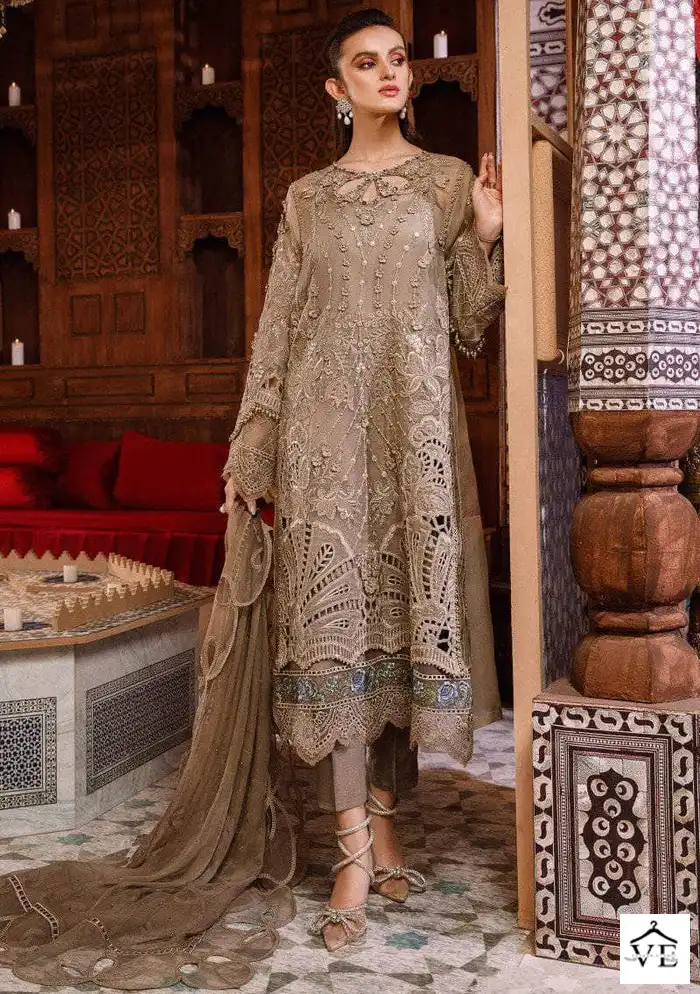 Serene S-97 Faux Georgette Wholesale Pakistani Suit — Wholesale Salwar Suits, MPA wholesale from Surat — view 1