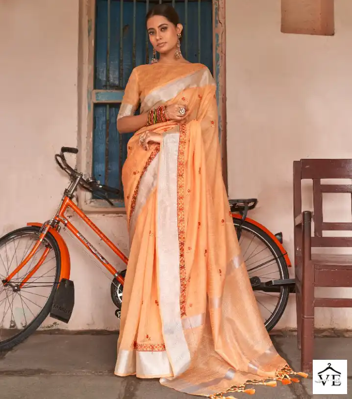 Vardan Ethnic Sabhya Vol 3 Linen Wholesale Saree Catalog — Wholesale Sarees, MPA wholesale from Surat — view 1