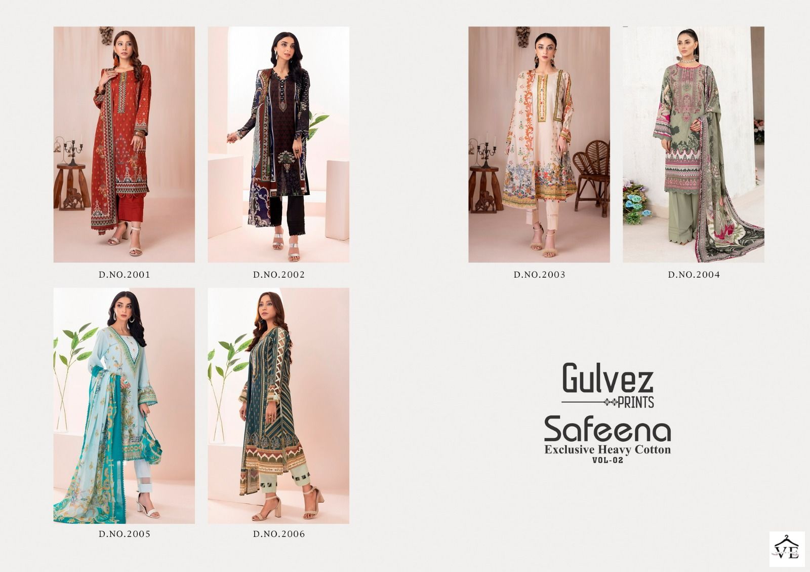 Gulvez Safeena Vol 2 Cotton Wholesale Pakistani Salwar Suit Catalog — Wholesale Salwar Suits, MPA wholesale from Surat — view 7