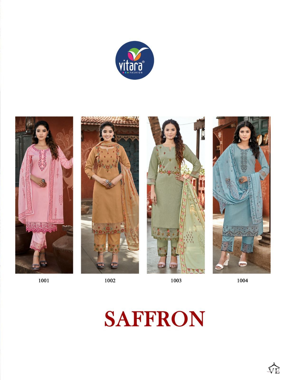 Vitara Fashion Saffron Fancy Wholesale Readymade Salwar Suit Catalog — Wholesale Salwar Suits, MPA wholesale from Surat — view 5