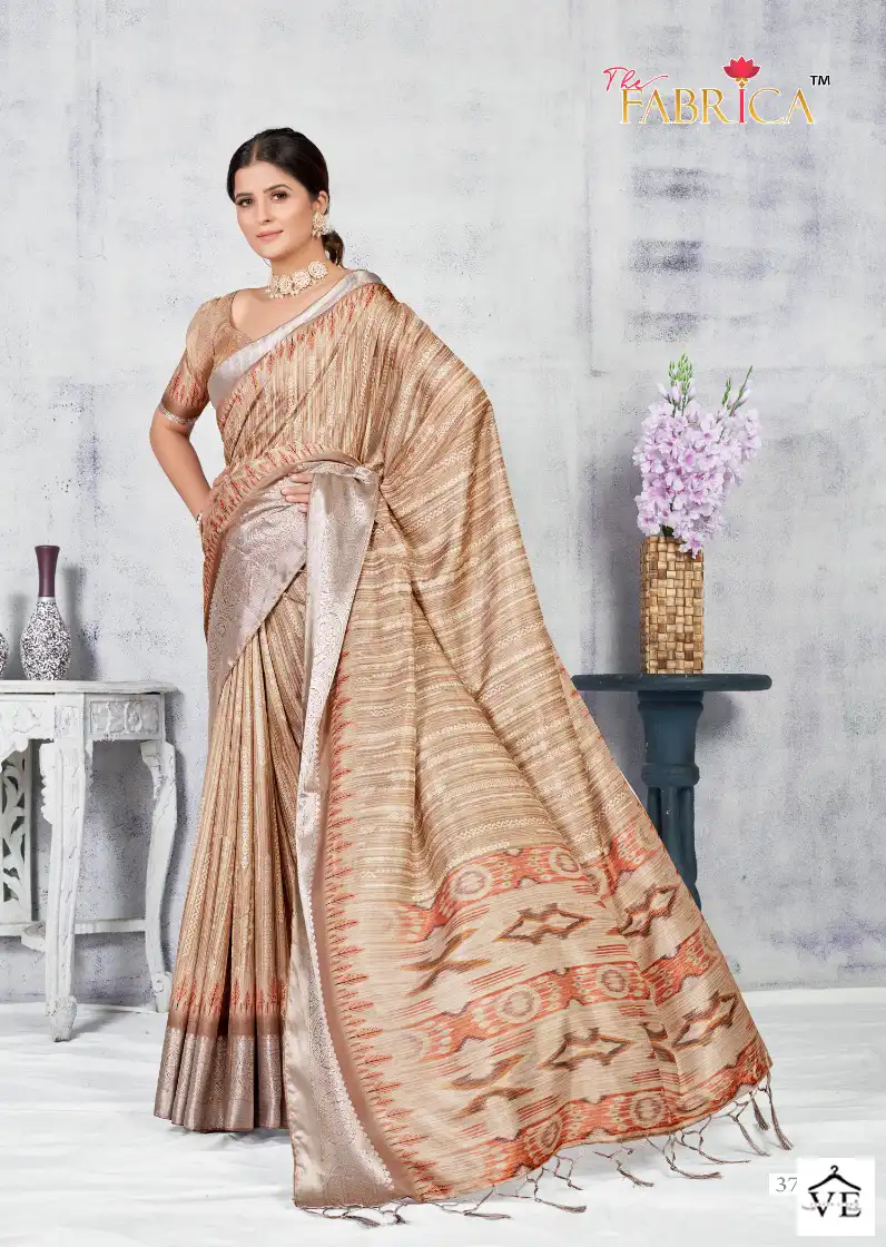 The Fabrica Saffron Vol-2 Soft Dola Jacquard Wholesale Saree Catalog — Wholesale Sarees, MPA wholesale from Surat - Gallery Image 3