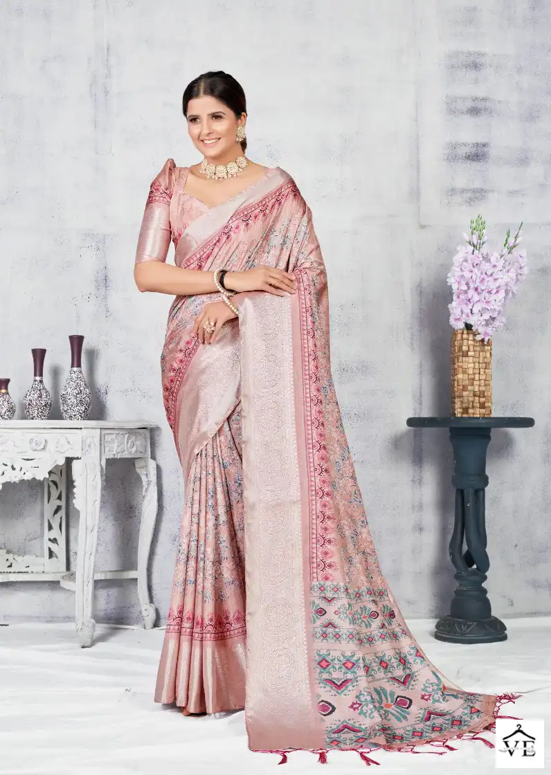 The Fabrica Saffron Vol-2 Soft Dola Jacquard Wholesale Saree Catalog — Wholesale Sarees, MPA wholesale from Surat - Gallery Image 7