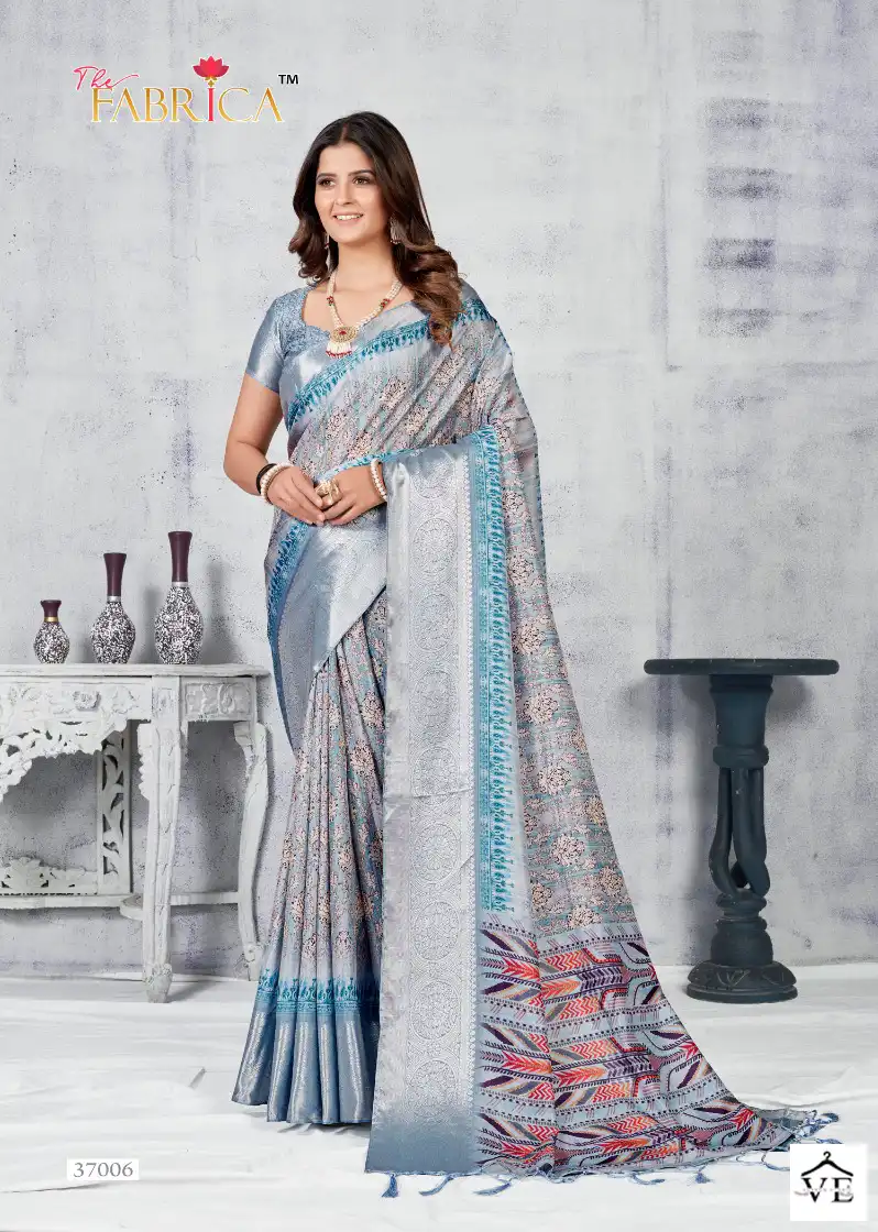 The Fabrica Saffron Vol-2 Soft Dola Jacquard Wholesale Saree Catalog — Wholesale Sarees, MPA wholesale from Surat - Gallery Image 8